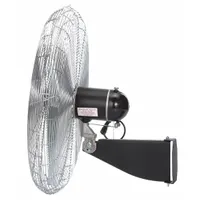 AIRMASTER FAN Mounted Fan: 24 in Blade Dia, 115V AC, 1/3 hp Motor HP, Wall Mount, Oscillating (MPN 71565)