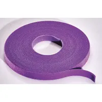 RIP-TIE Hook-and-Loop Cable Tie Roll: 15 ft Lg, 0.5 in Wd, 50 lb Tensile Strength, Violet (MPN W-15-1RL-V)