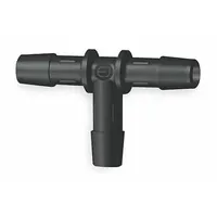 Barbed Tee: 1/8 in ID x 1/8 in ID x 1/8 in ID Fitting Size, Barbed, Nylon, 10 PK (MPN T0-2-BN)