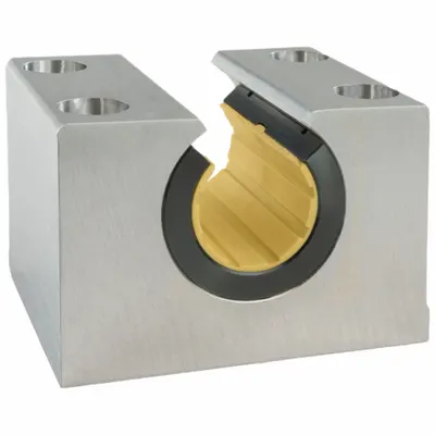 THOMSON Open Low-Load & Low-Speed Pillow Block Linear Plain Bearing, PLBM12OPN - Open Low-Load & Low-Speed Pillow Block Linear Plain Bearings