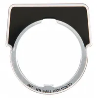 Legend Plate: 30 mm Panel Mounting Size, Half-Round, 1 3/4 in Overall Ht x 1 5/8 in Overall Wd (MPN 9001KN200)