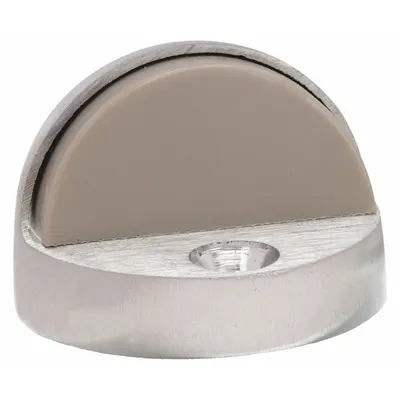 OEM Dome Door Stop: Floor - Mounted, 1 5/8 in Lg, 1 5/8 in Wd, 1 1/4 in Overall Ht - Standard Door Stops