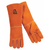 Cowhide,Stick Welding Gloves,L,PR1: Wing Thumb, Gauntlet Cuff, Std, Red Cowhide, Steiner 21923, 1 PR (MPN 21923-L)