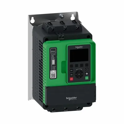SCHNEIDER Soft Start: 208-690V AC, 47 A Output Current, With Bypass, IP20, 60/50 Hz - Schneider Altistart ATS 490