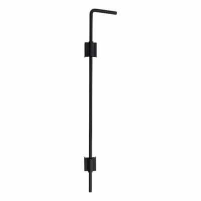 EUROFENCE Drop Rod Kit: 30 in Overall Ht, Steel, Powder Coated, Black - Installation Supplies for Privacy Fences