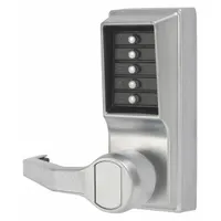 SIMPLEX Mechanical Push Button Lockset: ADA Compliant, Chrome (MPN LL1031-26D-41)