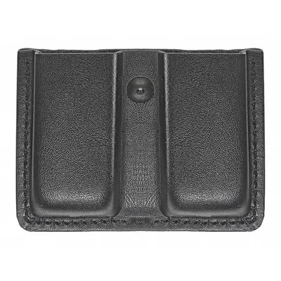 HEROS PRIDE Magazine Pouch: Black, Synthetic Leather, Plain, 3 3/4 in x 1 7/16 in - Duty Equipment Pouches