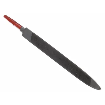 SIMONDS Machinists File: Triangular, 4 in Lg, 1/4 in Wd, 42_47_63 Teeth per Inch - Triangular Tapered Saw Files