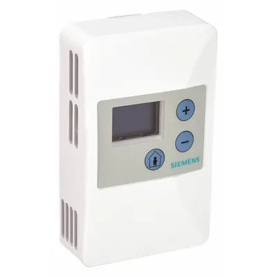 Siemens Temperature Sensor: Wall Mount, Conduit Box, Digital, 32°F to 122°F, Plastic - Room Temperature Sensors
