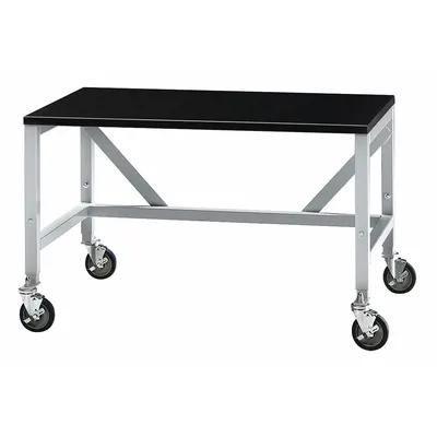 LABCONCO Mobile Equipment Table: 30 in Overall Wd, 35 3/4 in Overall Ht, 4 ft Overall Lg - Adjustable-Height Epoxy Surfaced Lab Tables