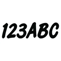 Letter and Number Label Set: Gen Identification/USCG, 3 in Character Ht, Proprietary, Black/Yellow (MPN GBLK400EC)