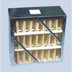Replacement carbon-cell filter for EXTRACT-ALL S-987-2A portable fume extractor. Rated MERV 14, it captures fine particulates and odors in welding, soldering, and industrial fume-control applications.