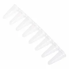 APPROVED VENDOR 0.1 mL Polypropylene PCR Strip Tube with Attached Caps, Natural, Conical Bottom, 230447