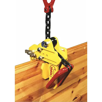 TRACTEL Nonmarring Plate Clamp: Nonmarring Plate Clamp, 1,100 lb Working Load Limit - Nonmarring Plate-Lifting Clamps