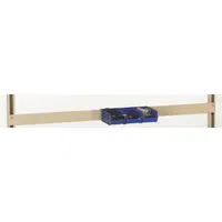 PRO-LINE Bin Rail: 4 in Overall Ht, 72 in Overall Wd, 1 1/2 in Overall Dp, Beige, Steel, 4 in (MPN BH72)