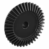 Bevel Gear: Straight, Gear Ratio 2, Module m 2, 40 Teeth, Black Oxide-Coated Steel, 12 mm Bore Dia (MPN SB2-4020)