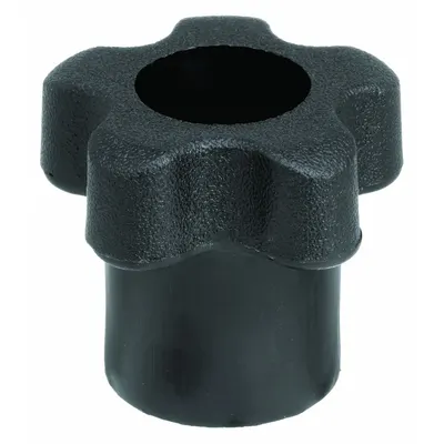 INNOVATIVE COMPONENTS Hand Knob: 5 Point, Plastic, #10 Thread, 22 mm Thread Lg - Snap-Lock 5-Arm Knobs