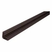 LORIENT Smoke and Draft Seal: Fin, Self-Adhesive Mounting, Std, Flex Elastomer/Rigid PVC, Brown (MPN 5025B-96)