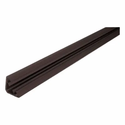 LORIENT Smoke and Draft Seal: Fin, Self-Adhesive Mounting, Std, Flex Elastomer/Rigid PVC - Fire & Smoke Perimeter Door Seals & Gaskets
