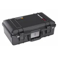 PELICAN Protective Case: 10 1/4 in x 17 3/4 in x 6 1/8 in Inside, Dividers, Black, Stationary (MPN 1485AIRTP)