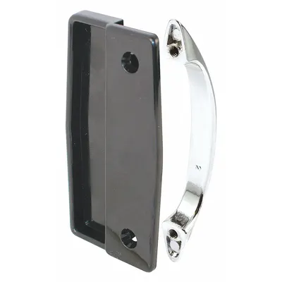 PRIME-LINE Sliding Handle: Sliding Handle, 4 in Overall Ht, 1 7/8 in Overall Lg - Screen Door Hardware