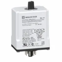 SCHNEIDER Single Function Time Delay Relay: Socket Mounted, 110V AC, 10 A, 8 Pins/Terminals (MPN 9050JCK15V20)