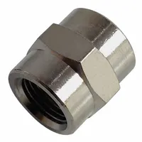LEGRIS Metal Pipe Straight: 180° Return, 1/8 in x 1/8 in, Nickel-Plated Brass, 870 psi, 37/64 in Lg (MPN 0902 00 10)