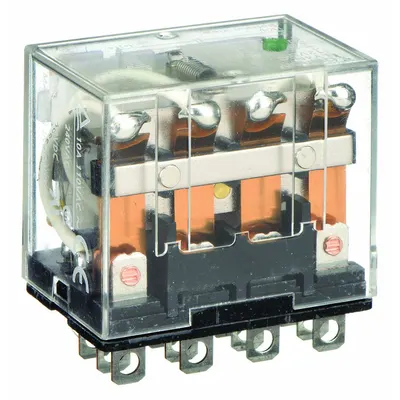 OMRON General Purpose Relay: Socket Mounted, 10 A Current Rating, 12V DC, 4PDT - Socket-Mounted Relays