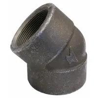 ANVIL Metal Pipe Elbow: 1 1/2 in x 1 1/2 in, Female NPT Threaded x Female NPT Threaded, Steel (MPN 0361013402)