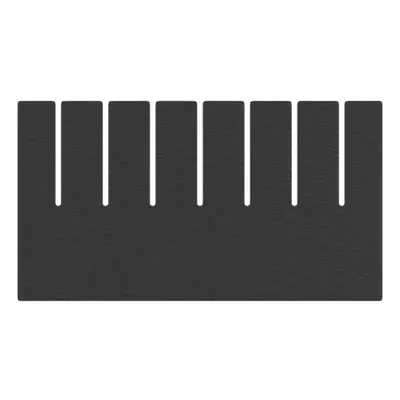 QUANTUM STORAGE SYSTEMS Divider: 9 in x 5 in, Plastic, Conductive, 2TB30 - ESD Divider Box Dividers
