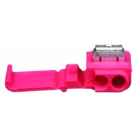 3M Insulation Displacement Connector: 2 Ports, Red, 22 AWG – 16 AWG Run Size Range, 600 V, 100 (MPN 558-POUCH)