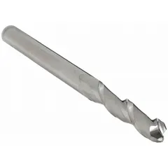This general purpose carbide ball end mill features a 1/4" mill diameter, 2 flutes, 1-1/2" length of cut, and 6" overall length. The ball nose design is suited for 3D contouring, slotting, and profiling in metalworking and mold-making applications, producing smooth curved surfaces on ferrous and non-ferrous materials.