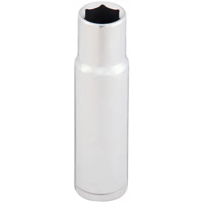 WESTWARD Socket: Metric, 1/2 in Drive Size, 16 mm Socket Size, 6-Point, Deep, Chrome - 1/2" Drive Hand Sockets
