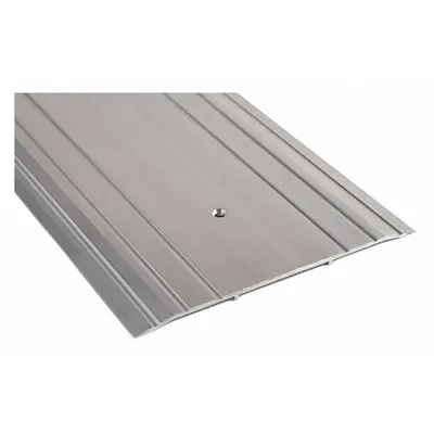 NATIONAL GUARD 913-36 Aluminum Saddle Threshold, 3 ft, Fluted - Saddle Thresholds