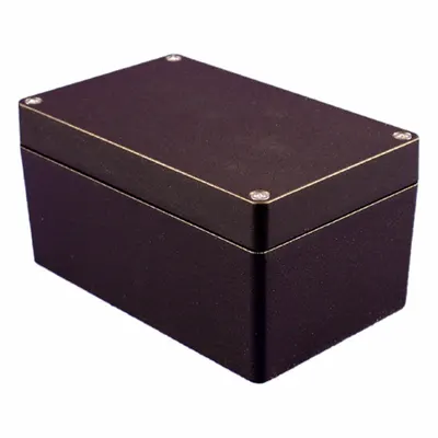 HAMMOND Enclosure: Die-Cast Aluminum, 6 in x 3 in x 3 in, NEMA 1/12/13/4/4X, Solid Cover - Aluminum Enclosures