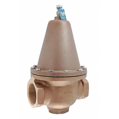 Watts Water Pressure Regulator: FNPT x FNPT, 2 1/2 in Pipe Size, Brass, 25 psi to 75 psi - Standard Capacity Water Pressure Regulators