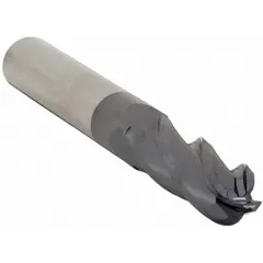 This general purpose carbide ball end mill features an AlTiN coating and 4 flutes. With a 3/8" mill diameter, 1-1/8" length of cut, and 3" overall length, it is suitable for 3D contouring, profiling, and slotting in metalworking and mold making applications.