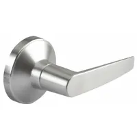 This dummy lever lockset is designed for doors that do not require active latching, such as the inactive leaf on a pair of doors. It features a Miami-style lever with a satin chromium-plated zinc finish and is ADA compliant. The lockset is non-ligature-resistant and has no visual indicator message