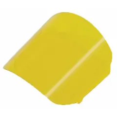Yellow-tinted safety lens with anti-fog and anti-scratch coating. Part of the Z-Link series for use with RPB Z-Link PAPR assemblies and partial systems. Intrinsically safe design suitable for hazardous environments.