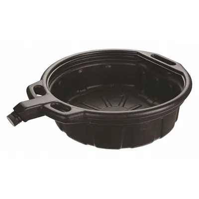 WESTWARD Oil Drain: Polyethylene, 4 gal Capacity, 18 7/16 in Overall Dia, 5 13/16 in Overall Ht - Drain Pans