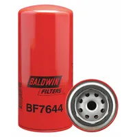 BALDWIN FILTERS Fuel Filter: Spin-On, 3 11/16 in Outside Dia, M18-1.50 Thread Size, Cellulose, Volvo (MPN BF7644)
