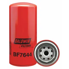 Spin-on fuel filter with M18-1.50 thread size and 3 11/16 in outside diameter. Cellulose media with integral post seal. Suitable for diesel fuel systems in heavy-duty vehicles.