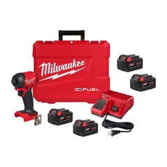 This cordless impact driver delivers 1,000 in-lb of max torque, 3,200 RPM no-load speed, and 6,300 impacts per minute. It is suitable for driving fasteners and tightening bolts in industrial assembly, construction, and maintenance tasks.