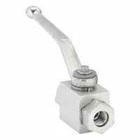 PARKER Hydraulic Ball Valve: Not Lockable, 4.53 in Handle Lg, Two Positions, Two-Way Ways, Female (MPN BVHP06SSS1N)
