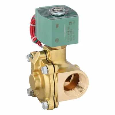 REDHAT Solenoid Valve: 2-Way, Normally Open, 1 1/4 in Pipe Size, 24V DC, Watertight - 2-Way/2-Position, Normally Open Solenoid Valves