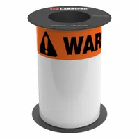 LabelTac OSHA Header Supply: Warning, Orange Warning OSHA Header Supply, 12 in x 8 in, 8 in x 75 ft (MPN LT812WARN-C)