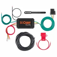 CURT Automotive Electrical Plug: 4-Way Flat, IP67, Black (MPN 59190)