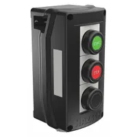 Control Station: 1 Gang, (3) Push Buttons, 3NO/3NC, No Legend, 0 Pilot Lights, 3/4 in, Dead-End Hub (MPN HKHMOD000006WW)