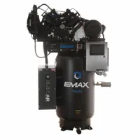 EMAX Electric Air Compressor: 10 hp, 2 Stage, Vertical, 80 gal, 34 cfm, 175 psi, 460V, Auto (MPN EVW10V080V3-460)