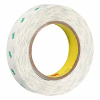 3M Transfer Tape: 1 in Wd, 60 yd Lg, 2 mil Thick, Kraft Paper, Acrylic, Transparent, Flame-Retardant (MPN 966)